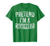 Funny Halloween Party Matching Family Costumes Tee Pretend I'm A Rockstar Costume Family Halloween Rock Star T-Shirt - Kelly