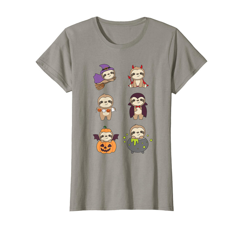 Sweet Animals For Halloween As Of 31 October Sloth Halloween Costume Sloths Halloween T-Shirt - Slate Grey
