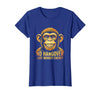 Mademark No Hangover Just Monkey Energy Sober Men T-Shirt - Women - Royal Blue