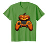 Spooky Halloween Gamers 2023 Halloween Skeleton Zombie Gaming Controllers Mummy Boys Kids T-Shirt - Grass Green