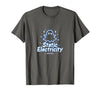 Mademark Ghost & Spirits - Ghost (99 Problems All) T-Shirt - Asphalt Grey-halloween Static Electricity Ghost Atmosphere