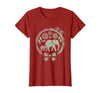Mademark Elephant and Calf Walking Trunk to Tail Mama T-Shirt - Women - Cranberry Red