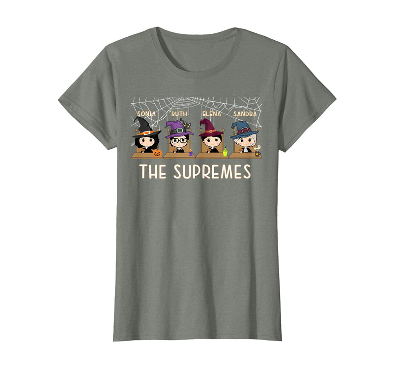 RBG Supremes Court cute gift THE SUPREMES Halloween Cute Woman Supreme Court Justices RBG T-Shirt - Olive Heather