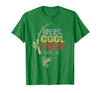 Cool Papa Fathers Day Fishing Gifts Funny Fisherman Vintage Reel Cool Papa T-Shirt - Kelly Green