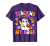 Teaching My Boos Ghost Teacher Halloween Outfits Teaching My Boos Teacher Ghost Teach Funny Halloween Teacher T-Shirt -