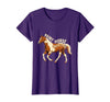 Mademark Paint Horse Painted Soul Equestrian Design T-Shirt - Purple