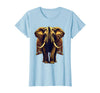 Mademark Ornate Parade Elephant Illustrated Graphic T-Shirt - Women - Baby Blue