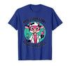 Mademark Moo Laboratory Results Positive Cow Design T-Shirt - Royal Blue