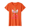 Unicorn Birthday Girl Family Shirts Unicorn Nana of The Birthday Girl Shirt Matching Party Tee T-Shirt - Orange