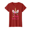 Unicorn Birthday Girl Family Shirts Unicorn Nana of The Birthday Girl Shirt Matching Party Tee T-Shirt - Cranberry Red