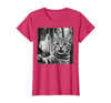 Halloween Cat Selfie with Spooky Ghost t -shir t Halloween Cat Selfie with Spooky Ghost T-Shirt - Red Heather