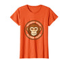 Mademark Monkey Mind Clear Head Sober Living Design T-Shirt - Women - Orange