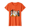 Funny Siberian Husky Ghost Pumpkin Funny Husky Ghost Dogs Halloween Dog Spooky T-Shirt - Orange