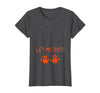Halloween Pregnancy Costume Funny Tees Let Me Out Halloween Pregnancy Costume Baby Funny T-Shirt T-Shirt - Dark Heather Grey