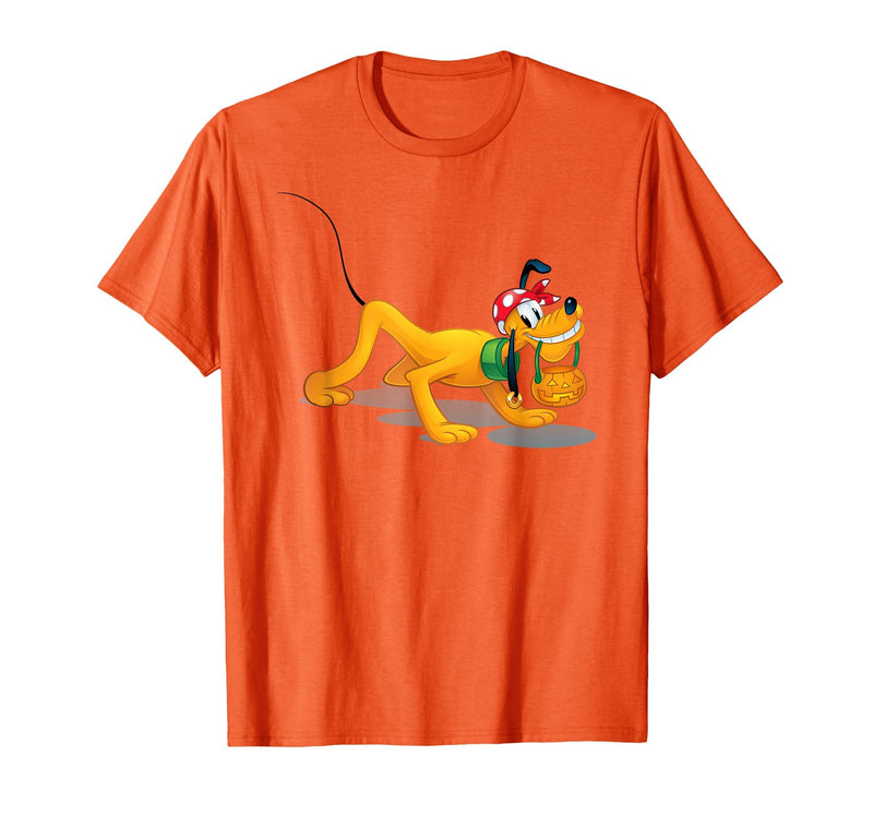 Disney Pluto - Halloween Pirate Trick Or Treat T-Shirt - Orange