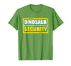 Halloween Dinosaur Security Costume RTees Halloween Adult Costume Dinosaur Security Dad Mom T-Shirt - Grass Green