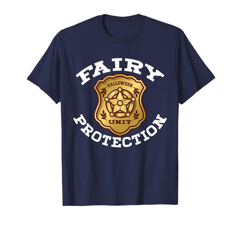 Halloween Fairy Security Costume RTees Halloween Adult Costume Fairy Protection T-Shirt - Navy Blue