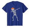 Funny Halloween Tees for Men Women Kids. Halloween Shirts Cool Teen Boys Skeleton Dab Mens Halloween T-Shirt - Royal Blue