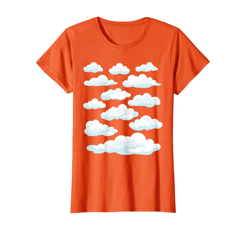 White Clouds Graphs White Clouds T-Shirt - Orange