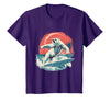 Sea Ocean Animal Art Polar Bear Ocean Sea Animal Surfing Ocean Sea Polar Bear T-Shirt - Purple