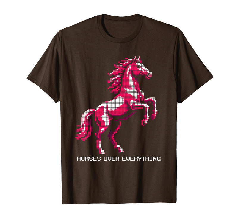 Mademark Horses Over Everything Equestrian Women Design T-Shirt - Men - Brown