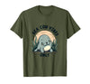 Mademark Sea Cow Vibes Only Manatee Design T-Shirt - Olive Green