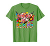 Be Kind Highland Cow Autism Awareness Sped Teacher Be Kind Highland Cow Autism Awareness Inspirational Teacher T-Shirt -