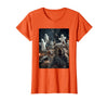 Funny Halloween Animals Selfies Clothing Funny Squirrel Selfie with Ghosts Haunted Forest Halloween T-Shirt - Orange