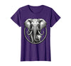 Mademark Mama Elephant and Baby Graphic Tee T-Shirt - Women - Purple