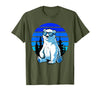Bear Lover Gift Co. Arctic Animal Polar Bear Lover Cool Sunglasses Polar Bear T-Shirt - Olive Green