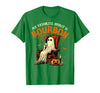 Bourbon Ghost Funny Halloween Drinking Apparel My Favorite Spirit is Bourbon Funny Halloween Ghost T-Shirt - Kelly Green