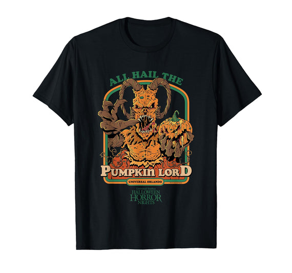 Halloween Horror Nights HHN Alles Heil dem Kürbislord T-Shirt - Black