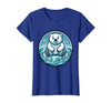 Mademark Polar Bear Lone Ice Floe Arctic Drift Design T-Shirt - Royal Blue