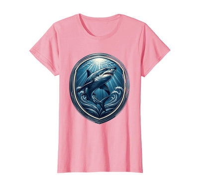 Blue Shark Spiraling Toward the Sunlit Surface T-Shirt