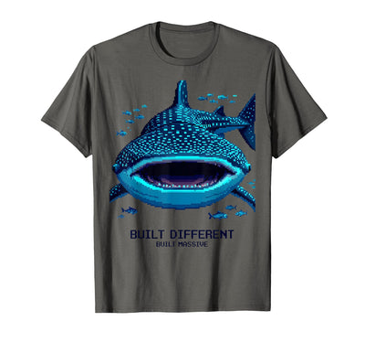 Built Different Built Massive Whale Shark Design T-Shirt