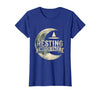 Mademark Resting Witch Face Halloween Design T-Shirt - Royal Blue