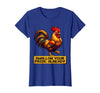 Mademark Swallow Your Pride Already Dirty Humor Design T-Shirt - Women - Royal Blue