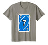 UNO Halloween Blue 7" Card T-Shirt - Slate Grey