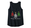 Christmas Trees Lights Buffalo Plaid Tee Gifts Trees Christmas Buffalo Red Plaid Men Women Christmas Tree Tank Top - Black