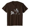 Funny Halloween Dog Lovers Gift Tees Skeleton Dogs Funny Skeleton Chasing Goldendoodle Dog Halloween Dogs Lover T-Shirt -