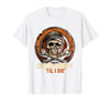 Mademark Grease Monkey 'Til I Die Mechanic Skull Design T-Shirt - Men - White