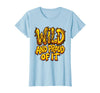 Mademark Wild and Proud of It Monkey Graphic Design T-Shirt - Women - Baby Blue