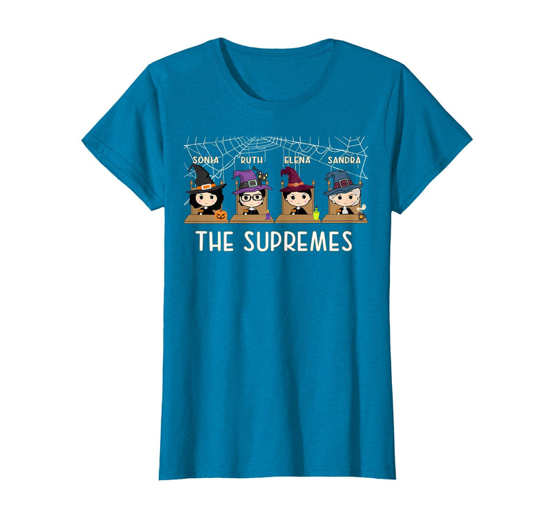 RBG Supremes Court cute gift THE SUPREMES Halloween Cute Woman Supreme Court Justices RBG T-Shirt - Sapphire Blue