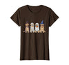 Spooky Golden Retriever Dogs Mummy Halloween Tee Golden Retriever Dog Witch Mummy Ghost Boo Costume Halloween T-Shirt - Brown