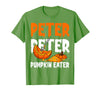 Halloween Matching Couple Shirts Women Men Funny Peter Pumpkin Eater Halloween Costume Men Boyfriend T-Shirt - Grass Green