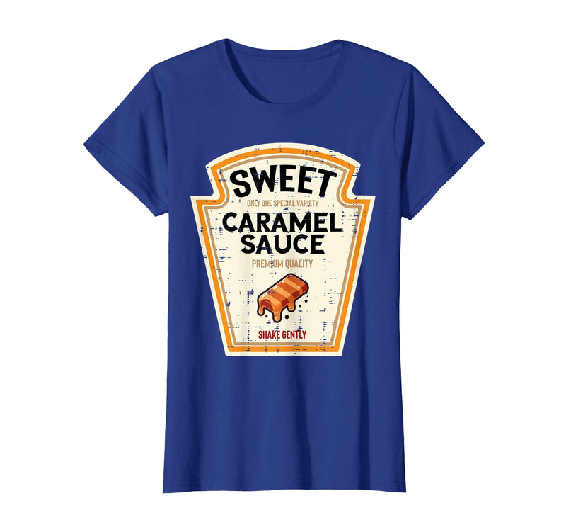 Halloween Shirts For Women Men Kids Boys Girls Halloween Caramel Sauce Funny Food Costume Women Men Kids T-Shirt - Royal Blue