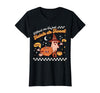 Halloween Retro Pumpkin Spice Ghost SLP Costume Speech Therapy Retro Spooky Fall Pumpkin Pathologist Season T-Shirt - Black