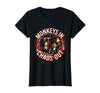 Mademark Monkeys In. Chaos Out. Punk Metal Circus Design T-Shirt - Women - Black