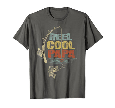 Funny Fisherman Vintage Reel Cool Papa T-Shirt
