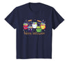 Marvel Halloween Avengers Themed Candy Buckets Retro T-Shirt - Navy Blue